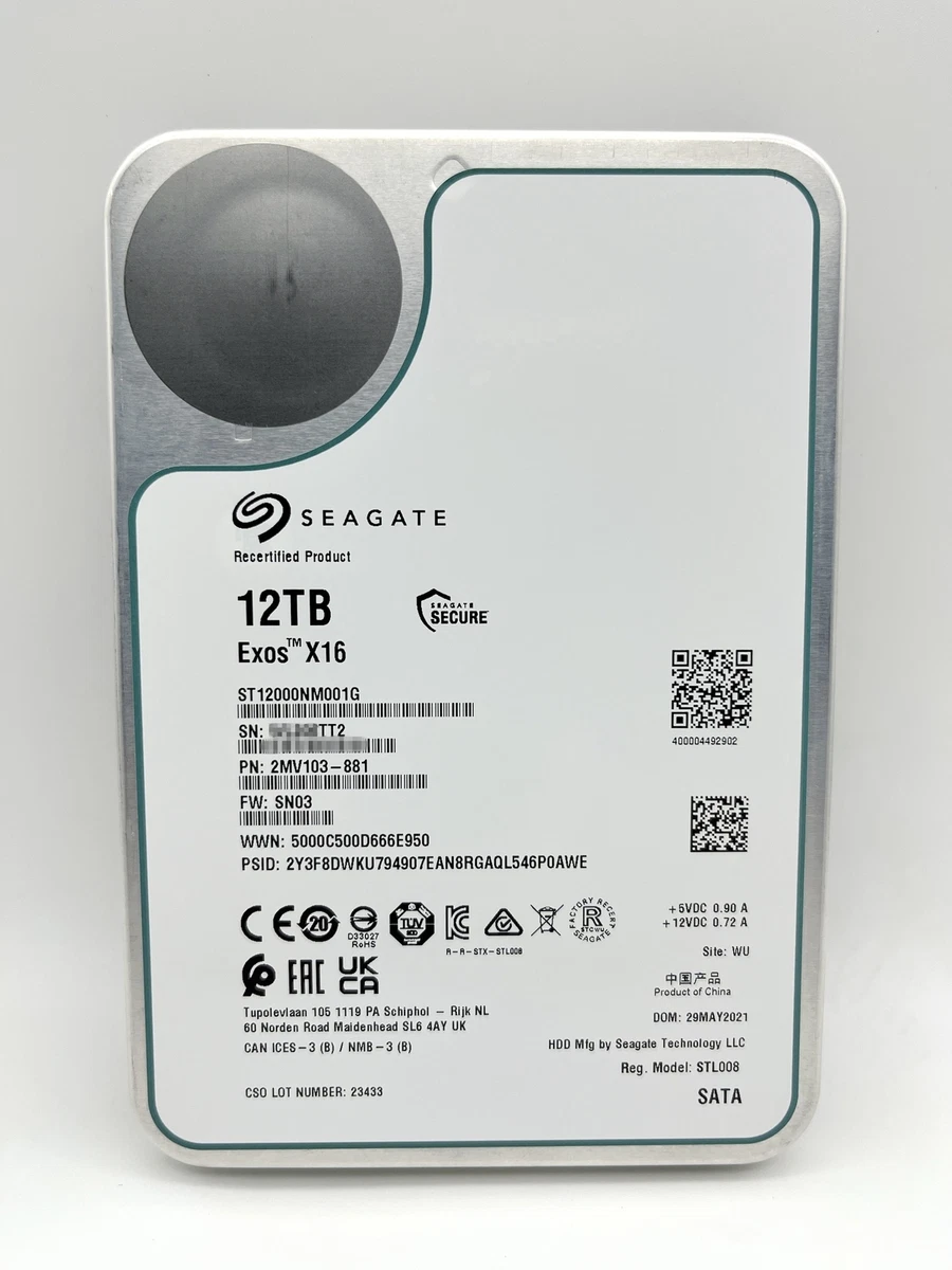Preços baixos em Seagate 12TB unidades de disco rígido interno
