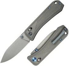 We Knife Co Ltd Bougie Banter Folding Knife 3" S45VN Steel Blade Titanium Handle