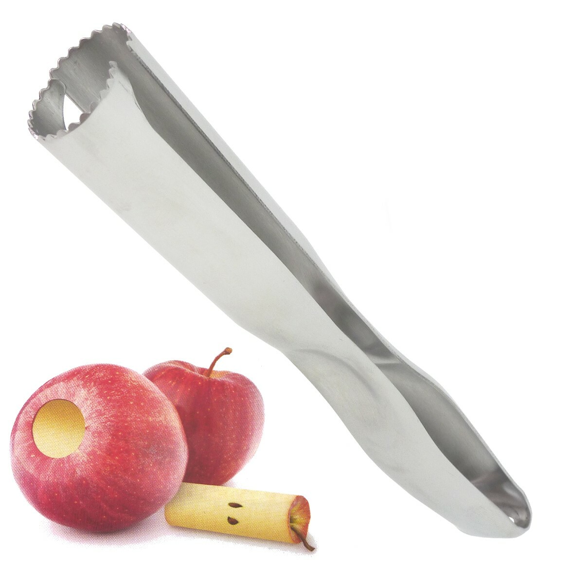 4-teiliges Apfelentkerner-Set – Edelstahl, Verschiedene Größen, Für Äpfel, Birnen, Kirschen & Mehr, Spülmaschinenfest