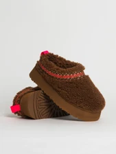 Ugg Tazz Heritage Braid Platform Slipper Brown Hardwood Sz 6 New In Box