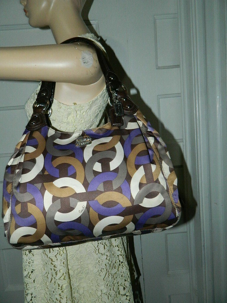 COACH MADISON MAGGIE CHAINLINK SHOULDER HANDBAG | eBay