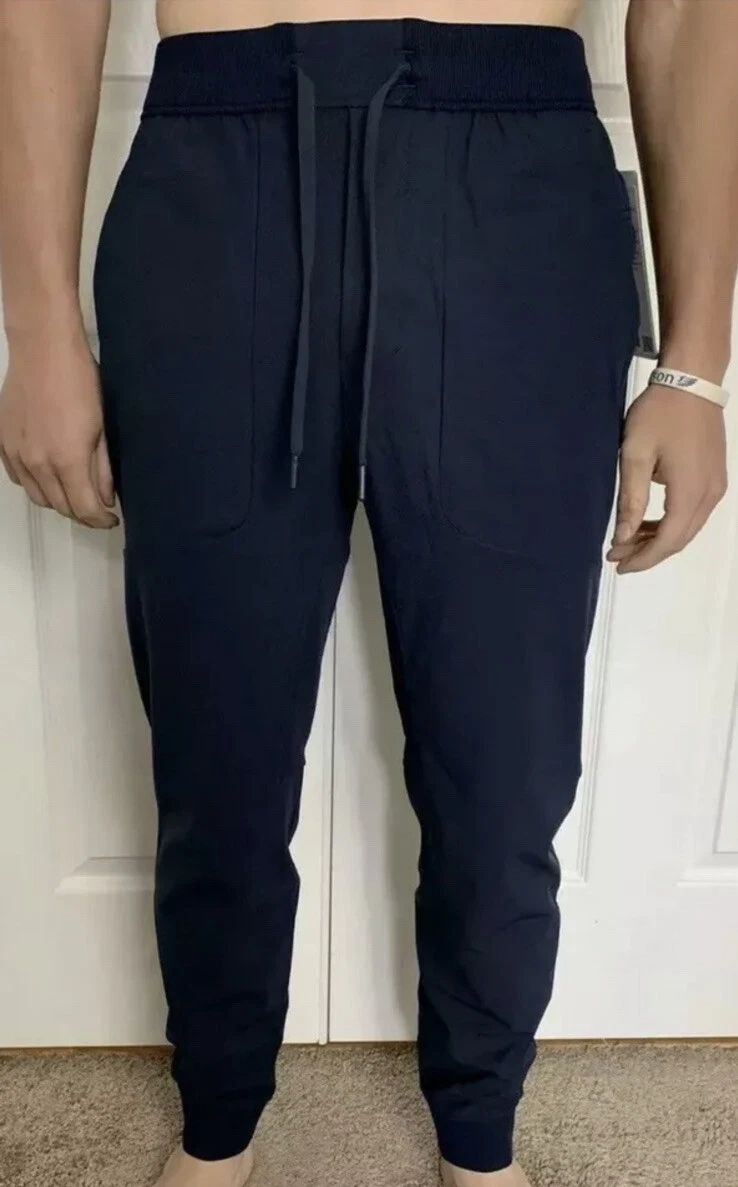 Lululemon Men Size S ABC Jogger Blue TRNV Yoga Surge Discipline