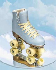 Impala Quad Rollerskates- Sky Blue Yellow - Size 5 US