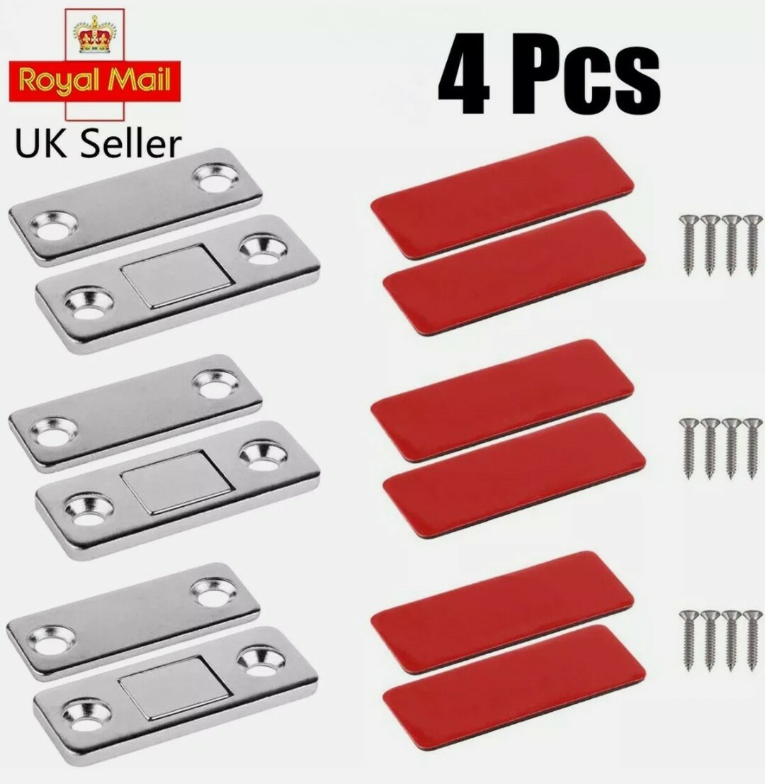 Magnetic Cabinet Door Catch 4Pcs,Cabinet Door Magnets