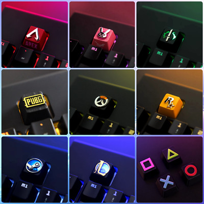 Metal Gaming Theme Keycaps , Compatible Cherry MX Keycap Mechanical Keyboards