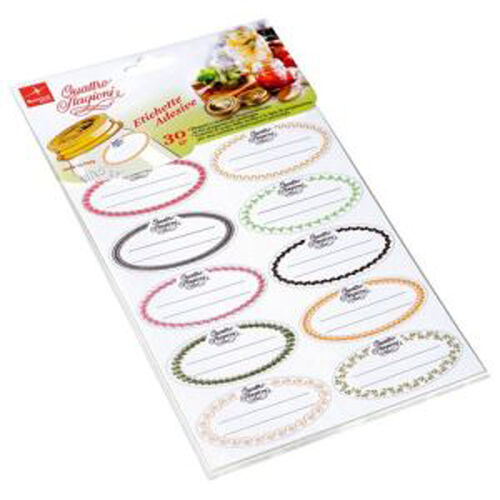 Bormioli Rocco Quattro Stagioni Labels - 30 Stickers (NEW) - Picture 1 of 4