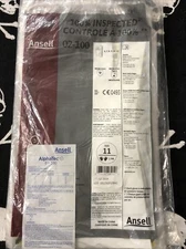 NEW Ansell 2.5 mil Sz 11 Chemical Resistant Gloves White #02-100-11_25 Pair #9