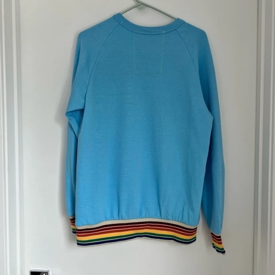 Sudadera Pullover Azul Medio Aviator Nation Arco Iris Unisex Foto 2 de 4