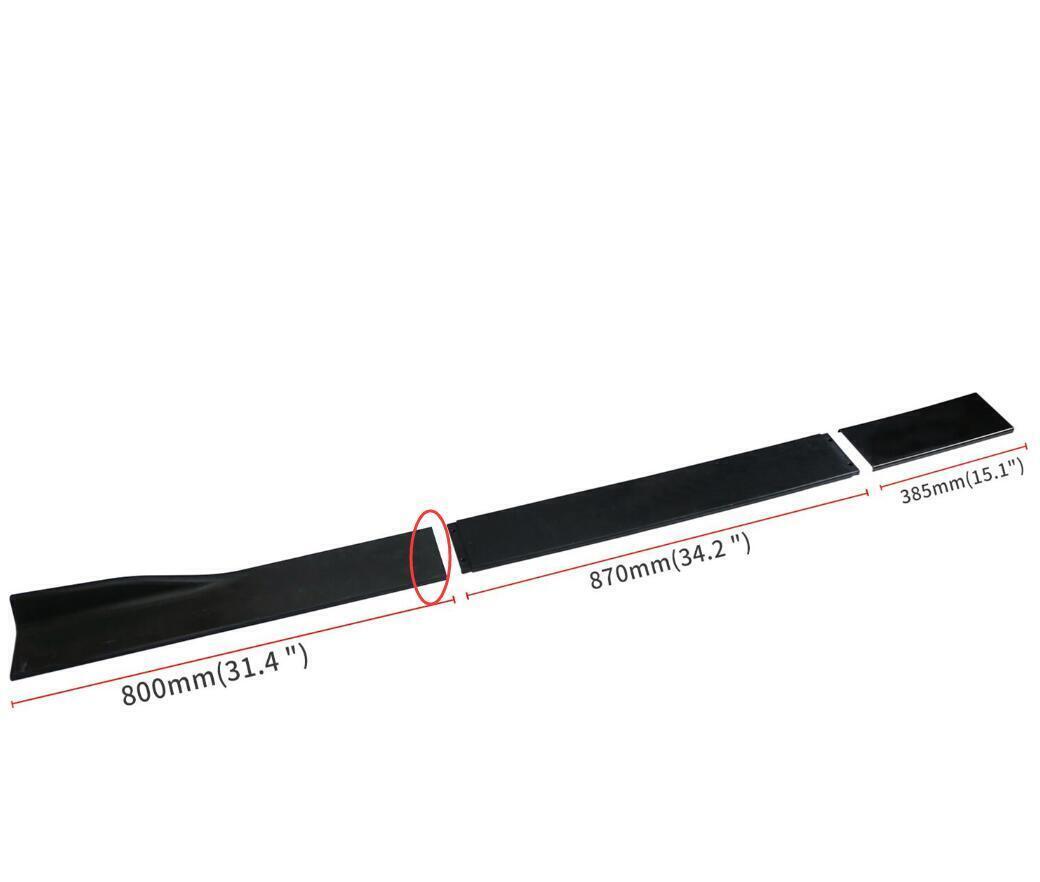 For 22-25 Subaru WRX ST-Style Gloss Black Front Lip+Side Skirts+Rear Diffuser