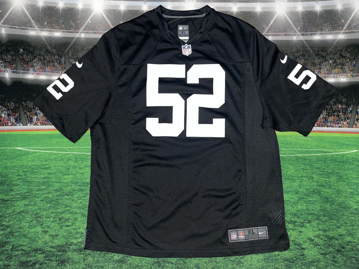 Las Vegas Raiders Khalil Mack #52 Nike On Field Football Jersey Sz
