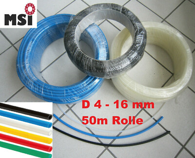 Polyethylenschlauch PE Schlauch Druckluftschlauch Pneumatik 50 m / 100m Rolle