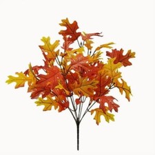 Mainstays Orange Oak Leaves Glitter Bush