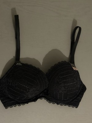 30D Etam Panama BH No.2 - The Plunge Push-up BH schwarz UVP38,00  Dessous 