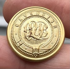 Antique Cavendish Club Members Uniform Button - FIRMIN - 26mm