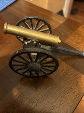 Vintage Heavy C 1/2 MFCO Civil War Brass Cast Iron Mini Toy Cannon 5 X 3