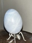 2.5” Blue Calcite Crystal Egg stand not included #228 — photo 7