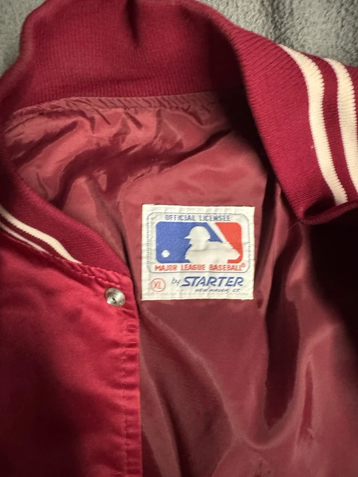 Vintage Philadelphia Phillies Lightweight Starter Jacket XL - Image 2 of 4