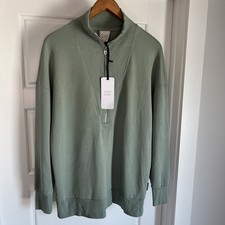 Varley Masie LonglineHalf Zip Sweatshirt M DoubleSoft Loungewear Travel New