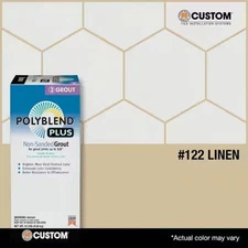 Custom Building Products PolyBlend Plus Non-Sanded Grout 10 lbs #122 Linen NEW