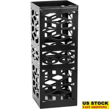 Metal Umbrella Stand Holder Hollow Design Compact Organizer Durable Storage New