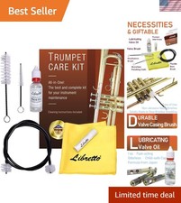 Trumpet & Cornet Care Set with Brushes, Cloth, Valve Oil - Perfect for Musicians