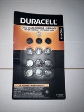 Duracell CR 2032 Lithium Coin Batteries, 12-count Exp Jan 2035 Open Box