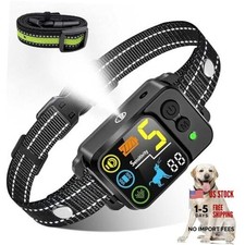 Citronella Bark Dog Collar No Refill Spray Dog Collar, with 5 Black