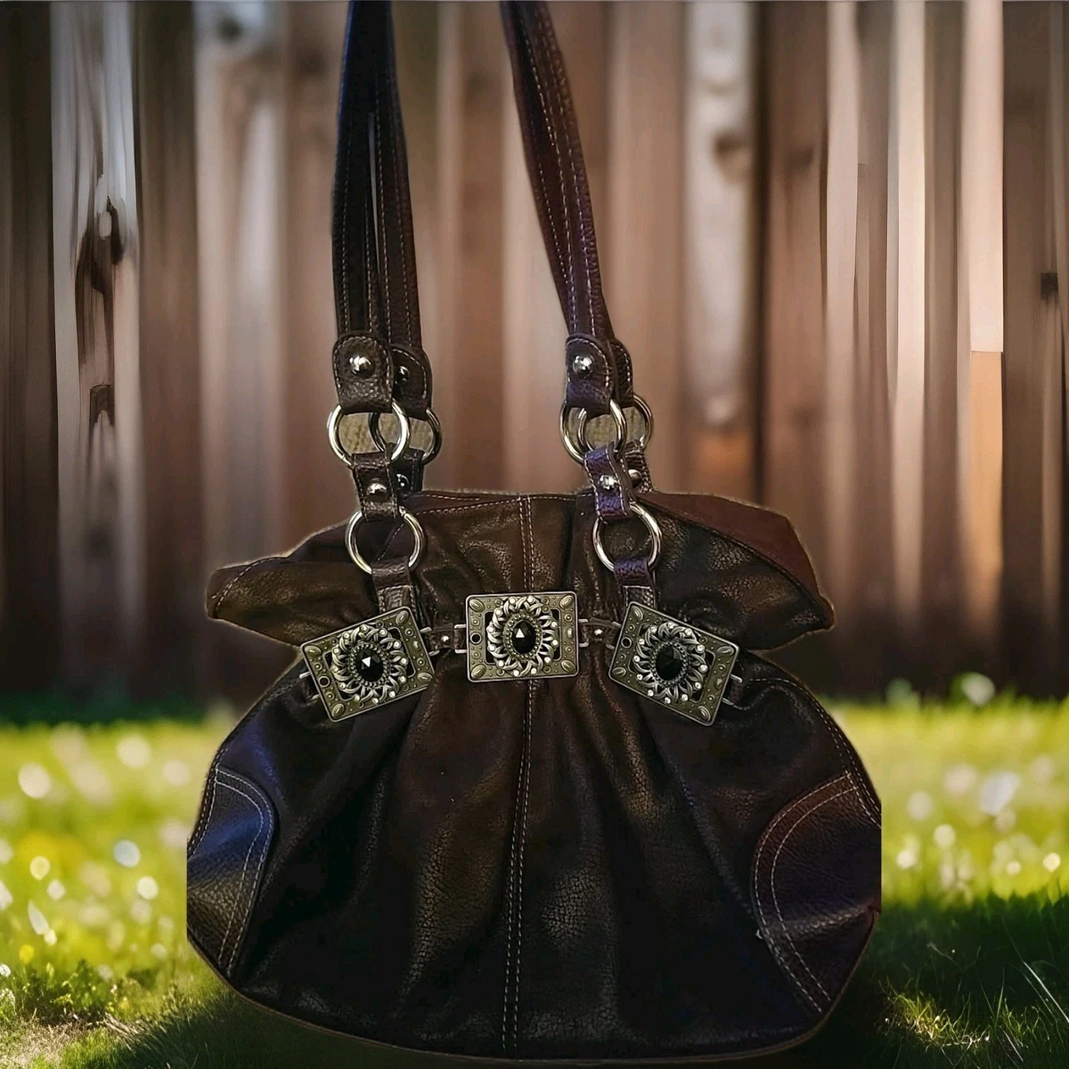 Kathy Van Zeeland Solid Pattern Polyester Exterior Bags & Handbags