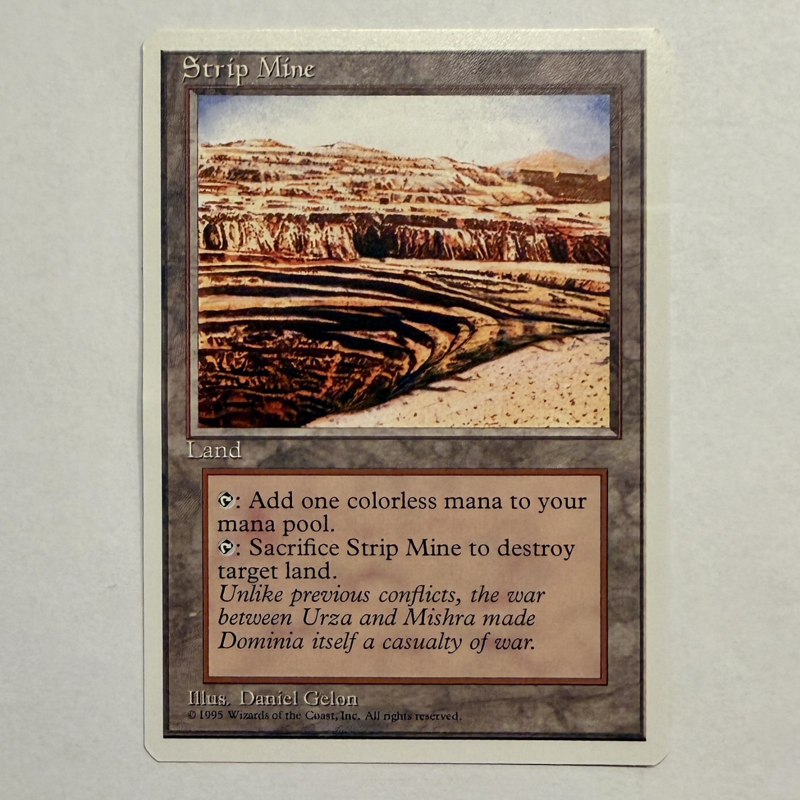 Strip Mine – 4th Edition – LP – MTG Land – Classic Utility