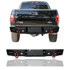 Vijay Rear Bumper With Led Light D-ring For 1997-2003 Ford F150 Vijay Rear Bumper With Led Light D-ring For 1997-2003 Ford F150
