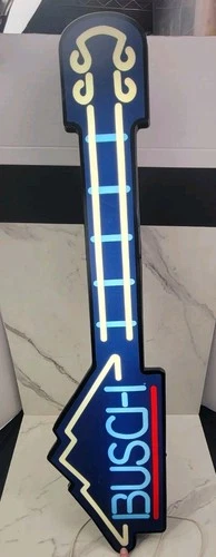 Anheuser Busch Light Beer RARE Sign Guitar Vintage 1988 KCS Industries Electric