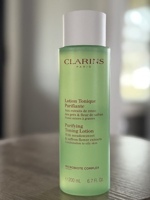 Clarins Purifying Toning Lotion with Meadowsweet & Saffron Flower Extracts-6.7Oz