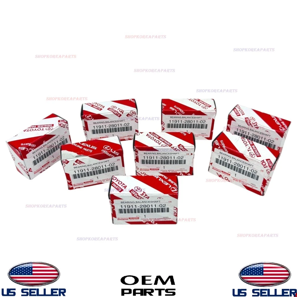 Juego de 8 piezas de eje de equilibrio de cojinete genuino OEM 2001-2015 Toyota Lexus 2.4 Foto 2 de 4