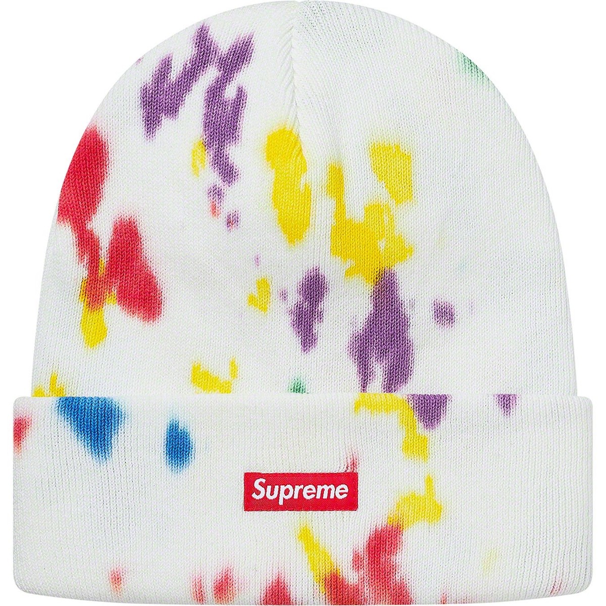 🎨🖌️ Supreme Splatter Dyed White Beanie - BRAND NEW - FREE