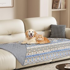 Waterproof Dog Blanket, Bohemian Dog Bed Cover Pet Blanket, Reversible Sofa C...