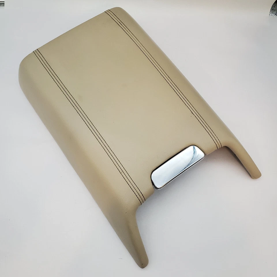 Lincoln Navigator 2003-2006 reposabrazos tapa consola central cubierta OEM cuero beige Foto 2 de 4