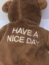 1999 WWF Mankind Plush Bear Have A Nice Day Attitude Era WWE Mick Foley
