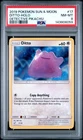 2019 POKEMON SUN & MOON DETECTIVE PIKACHU #17 DITTO-HOLO PSA 8