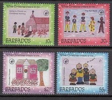 Barbados - Mail 1996 Yvert 952/5 ** Mnh Christmas