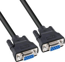 5 Feet RS232 Serial Cable Female to Female 9 Pin Straight through