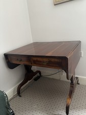 Vintage Style Wooden  Writing Desk Bureau  With Two Drawers