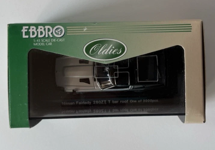 NEW Ebbro #417 1/43 Nissan Datsun Fairlady 280Z T-bar Top Silver / Black - Image 3 of 4