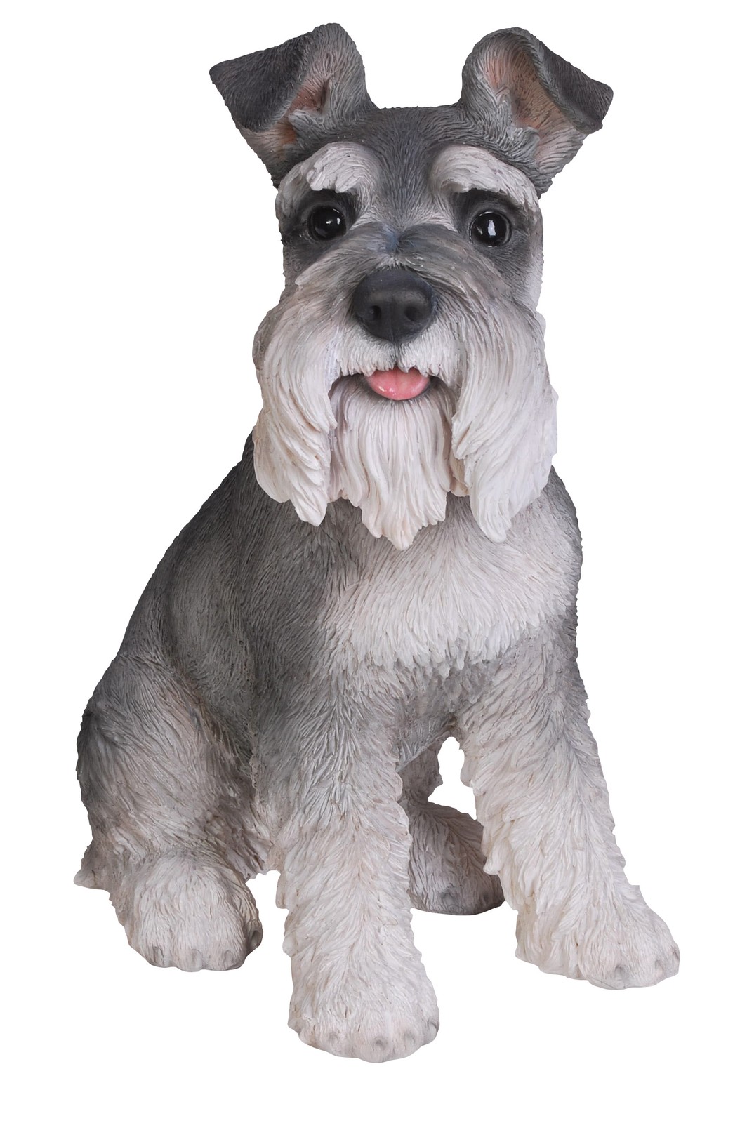 Miniature Schnauzer Dog - Lifelike Garden Ornament - Indoor Outdoor Real Life