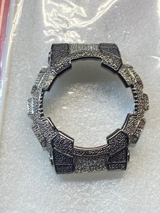 CASIO GD-100 GD-110 GA-110 GA-100 black and white  color 8 diamond Bezel