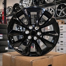 20 Black Wheels Rims Fit Yukon Gmc Denali Gmc Yukons Sierra Set4 New 20 Black Wheels Rims Fit Yukon Gmc Denali Gmc Yukons Sierra Set4 New