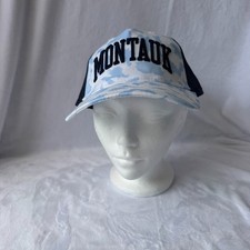 Mantauk - Gear For Sports - Tie Die Light Blue / White Adult Size Cap NWT