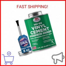 HH-66 Vinyl Cement, 8 oz. can - Vinyl Adhesive, Cement Glue, Repair Glue, Inflat