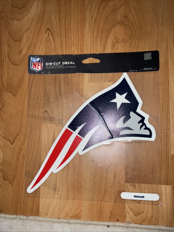 New England Patriots 8x8 Die Cut Decal NFL Football Vinyl Auto Window Team Film