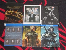 Lot of 12 Blu-Ray Movie/TV Sagas - Game of Thrones, House of Cards & more