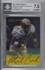 2001 Score Originals Buyback Auto /27 Mike Cloud 12 BGS 7.5 Auto b2g